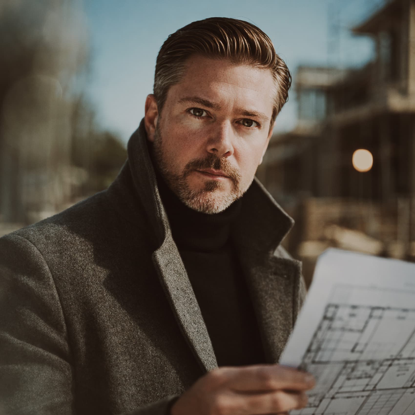 Paul, founder of Home Audiomations, reviewing project plans